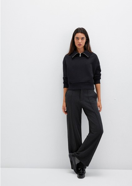 Antrasit Örme Pantolon 1011048-87829