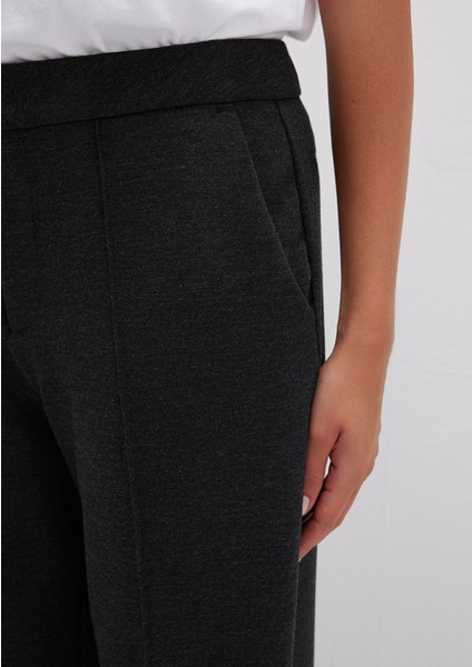 Antrasit Örme Pantolon 1011048-87829