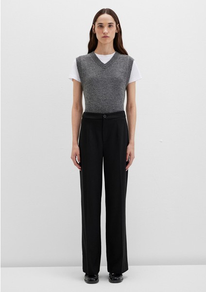 Siyah Kumaş Pantolon 1011089-900