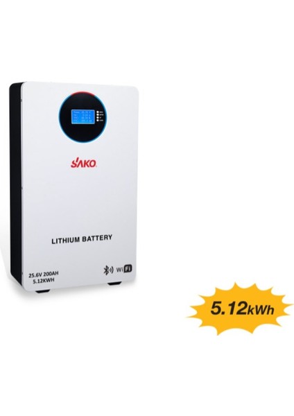 - Inges 25.6 Volt 200 Amper Lityum Akü - 5.12 Kwh 24 Volt 200 Amper Lifepo4 Akü