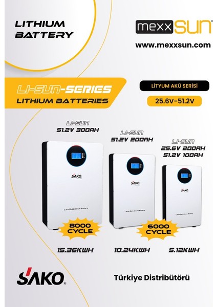 - Inges 25.6 Volt 200 Amper Lityum Akü - 5.12 Kwh 24 Volt 200 Amper Lifepo4 Akü indirimleri