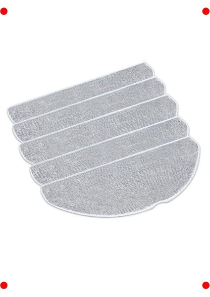 Yıkanabilir Robot Süpürge Paspas Bezi (5 Adet) Uyumlu