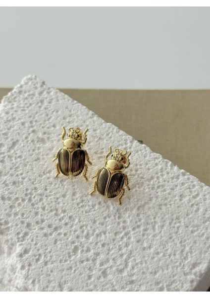 Khepri Antik Mısır Şans Böceği Küpe fiyatları