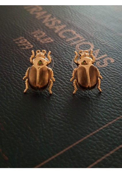 Khepri Antik Mısır Şans Böceği Küpe modelleri