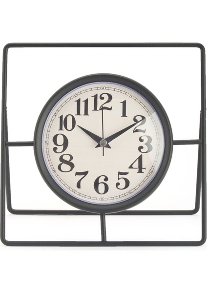 Metal Dikdörtgen Yuvarlak Masa Saati - 24 cm fiyatları
