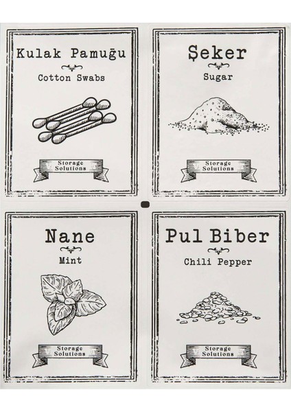 28'li Kavanoz Etiketi modelleri