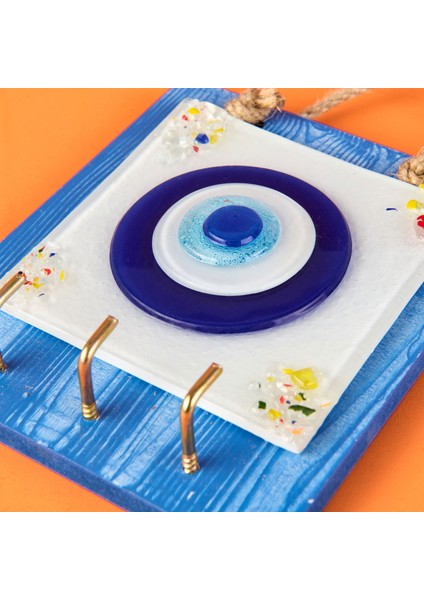 Deco Nazar Anahtar Askısı - Mavi - 15 cm modelleri
