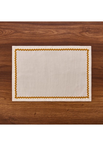 Soft Mustard 2'li Amerikan Servis - Beyaz - 35X50 cm fiyatları