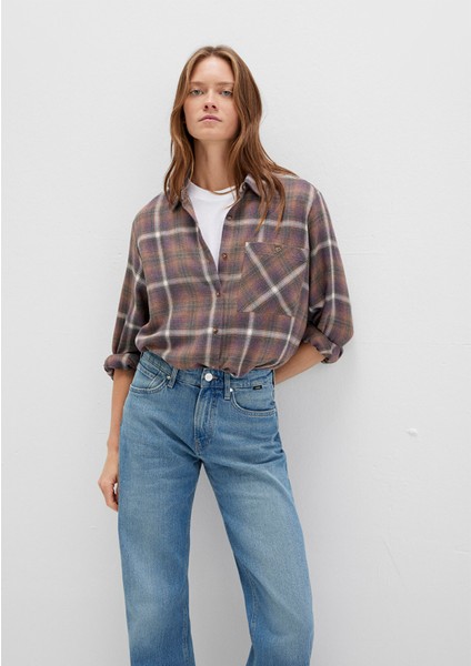 Kareli Kahverengi Gömlek 1211284-83169