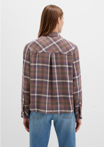 Kareli Kahverengi Gömlek 1211284-83169