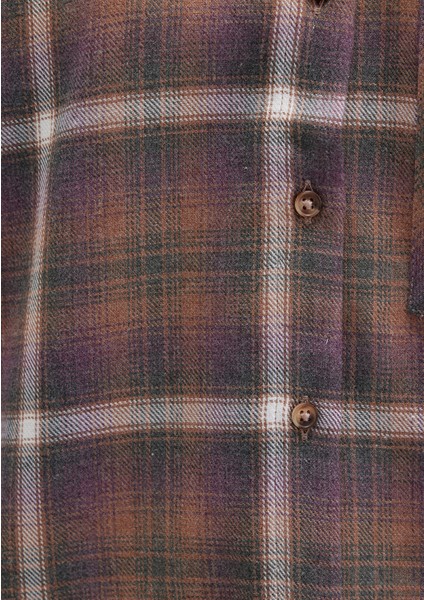 Kareli Kahverengi Gömlek 1211284-83169