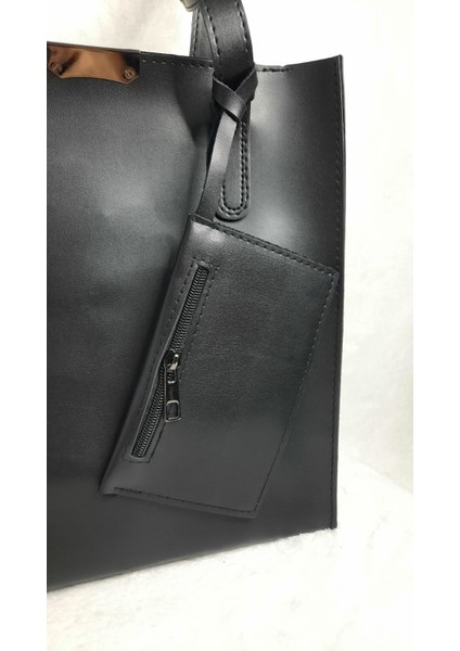 Günlük Cüzdanlı Suni Deri Kadın El ve Omuz Çantası