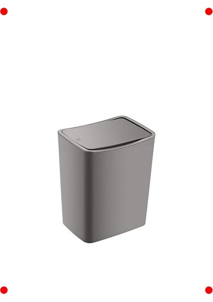 Dokunmatik Açılımlı Çöp Kovası, 8.5 Lt, Bej