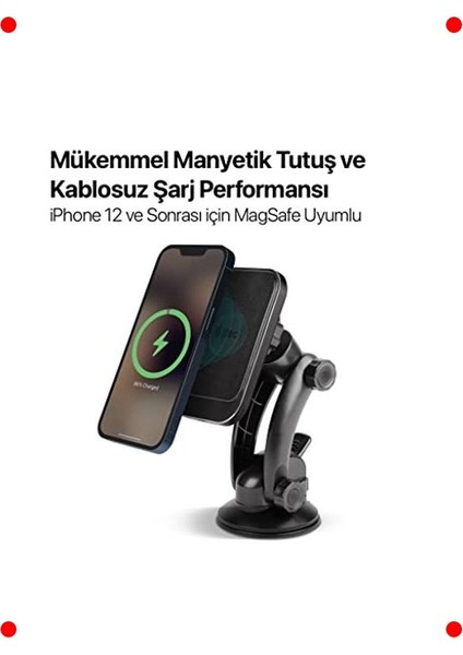 Manyetik Kablosuz Şarjlı Araç Telefon Tutucu fiyatları