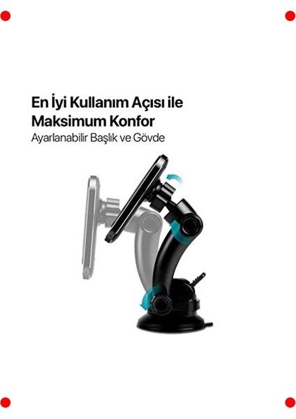 Manyetik Kablosuz Şarjlı Araç Telefon Tutucu fırsatları