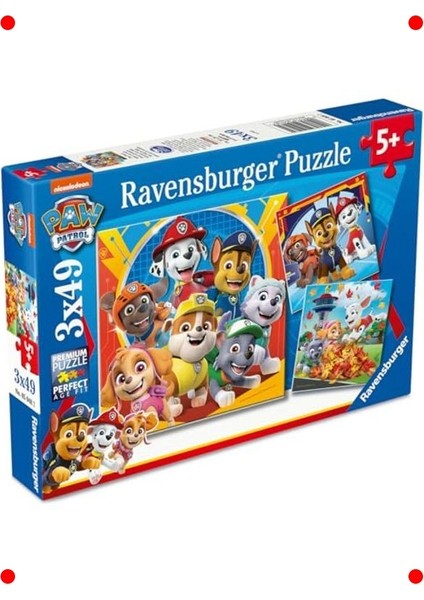 Paw Patrol Temalı Yapboz Seti - 3X49 Parça fiyatları