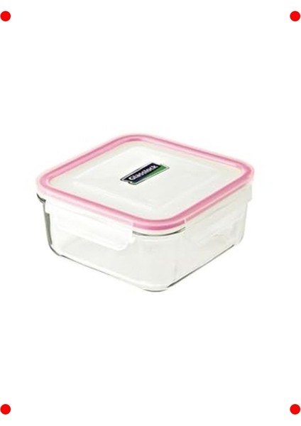 Büyük Kare Cam Saklama Kabı - 2600 ml - Şeffaf fiyatları