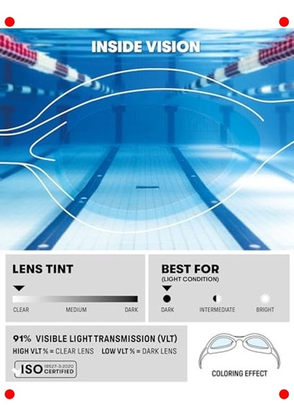 Yetişkin Unisex Yüzücü Gözlüğü fiyatları