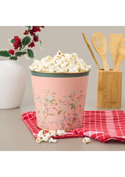 Botanica Metal Mısır Kovası - Renkli - 17,5X15 cm