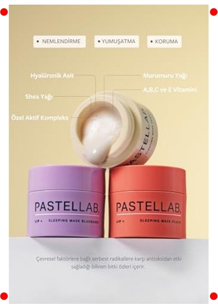 Dudak Uyku Maskesi Şeftali Özlü 10G - Yoğun Gece Bakımı fırsatları