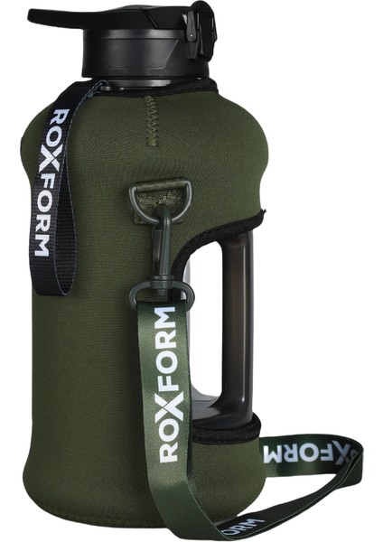 Suluk Matara 2200 Ml, Premium Pp Malzeme, Sağlıklı Bpa & Bps Içermez, Kılıflı, Çift Kapaklı, Koku Yapmaz, Sızdırmaz ve Dayanıklı, Haki Kılıf, Siyah fiyatları