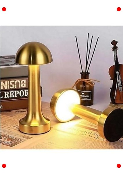Şarjlı Dokunmatik LED Masa Lambası 3 Renk Taşınabilir