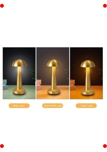 Şarjlı Dokunmatik LED Masa Lambası 3 Renk Taşınabilir fiyatları