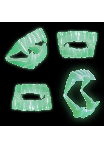 Karanlıkta Parlayan Fosforlu Çift Damak Takma Vampir Dişi fiyatları