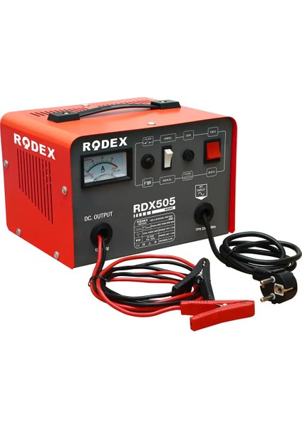 Rodex RDX505 - 12 ve 24 Volt Akü Şarj Cihazı 20-250 Amper