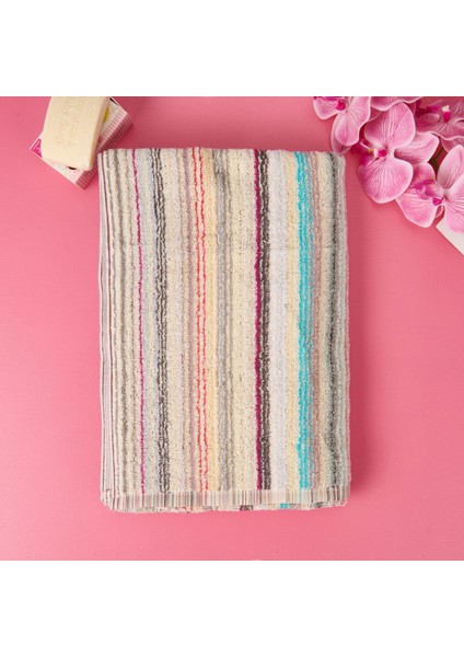 Soft Ipliği Boyalı Banyo Havlusu - Asorti - 70X140 cm