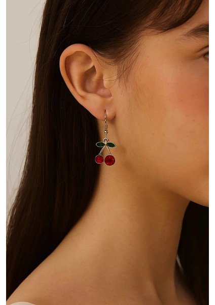 Paslanmaz Çelik Kırmızı Kiraz Küpe fırsatları