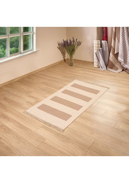 Soft Vogar Çift Taraflı Mutfak Halısı - Ekru - 80X150 cm modelleri