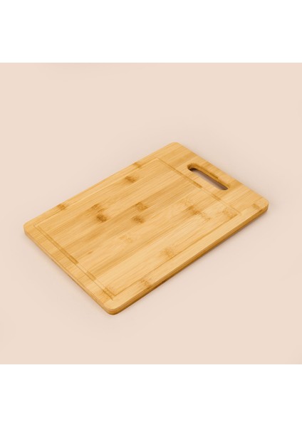 Bambu Kesme Tahtası - Açık Kahverengi - 22X32 cm