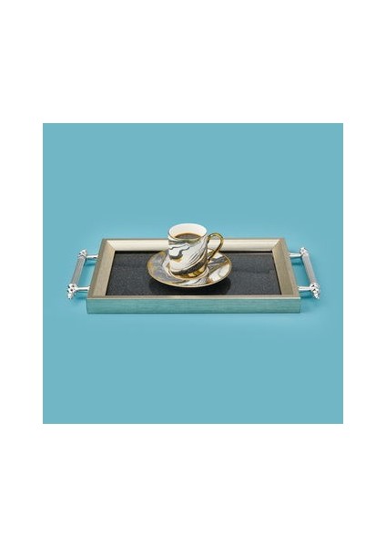 Kitchen Mini Tepsi - Silver - 29X18 cm