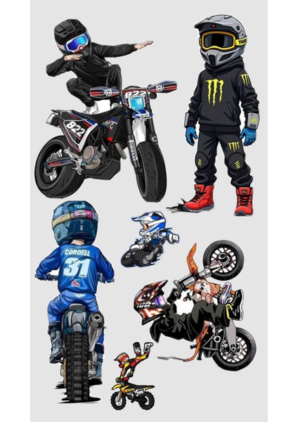 Motosiklet Telefon Laptop Notebook Tablet Defter Matara Stiker Etiket ST2114