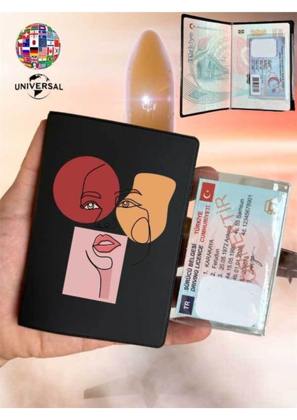 Asalet Desenli Pürüzsüz Yüzey Deri Pasaport Kılıfı Kabı Tüm Ülke Pasaportlarına Uygun fiyatları