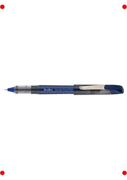 Iğne Uçlu Mavi Tükenmez Kalem Seti (12 Adet)