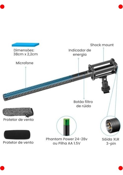 Profesyonel Uzun Shotgun Mikrofon fiyatları