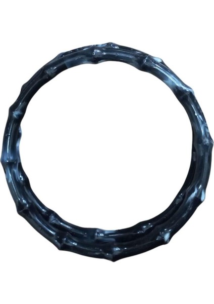 Çanta Sapı Akrilik Yuvarlak Siyah