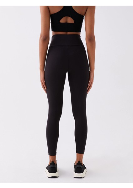 Yeni Sezon Beli Lastikli Düz Interlok Kadın Spor Tayt indirimleri