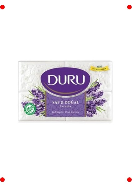 Saf & Doğal Lavanta Kokulu Sabun (4X150G)