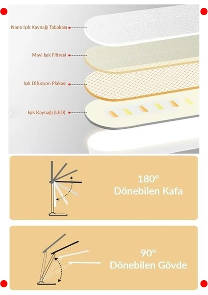 Şarjlı Dokunmatik Masa Lambası, Telefon Standlı indirimleri