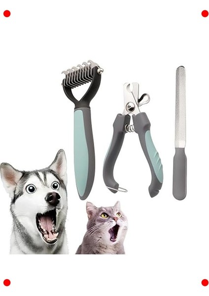 Evcil Hayvan Bakım Seti - Tırnak, Tüy Tımar Kiti