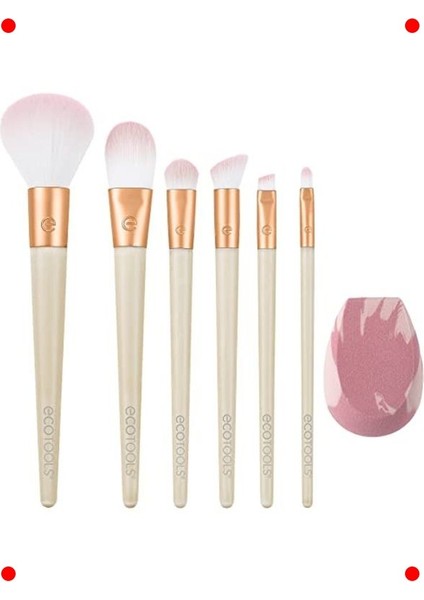 Işıltı Veren Profesyonel Makyaj Fırçası Seti