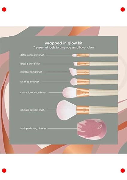 Işıltı Veren Profesyonel Makyaj Fırçası Seti modelleri