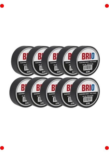10'lu 19MMX10M Elektrik Izole Bant Seti
