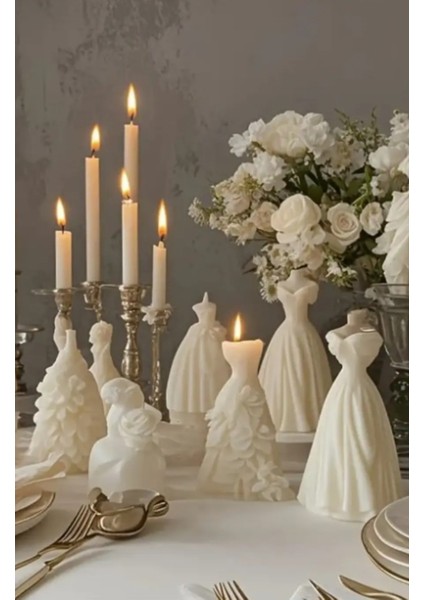 Gelinlik Mum Kalıbı Silikon Kalıp Figür Epoksi Reçine Taş Tozu Kalıbı fırsatları