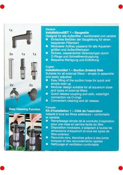 Akvaryum Giriş Borusu Emis Seti 12/16MM modelleri