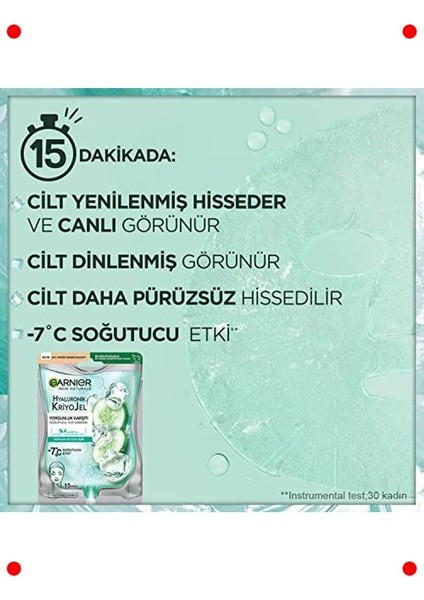 Kriyojel Yorgunluk Karşıtı Soğutucu Yüz Maskesi fiyatları