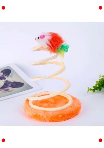 Yaylı Peluş Fare Kedi Oyuncağı - Etkileşimli modelleri